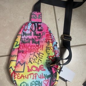 Multi color women cross body bag
